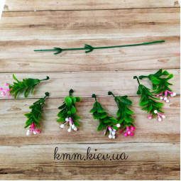 Самшит з кольоровими ягодами в асортименті - Рожевий, гілка-foto2