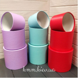 Коробка кругла капелюшна Бордо розміри в асортименті - 12 см / 10 см-foto2