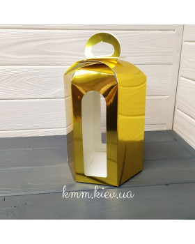 Коробка Великдень Золотий шестигранник