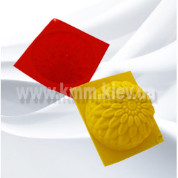 Силіконова форма Жоржин великий (1 форма, планшет 6 шт.) - Одна форма-foto2