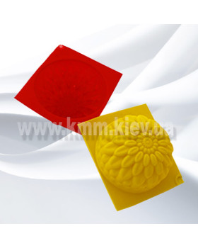 Силіконова форма Жоржин великий (1 форма, планшет 6 шт.) - Одна форма-foto2