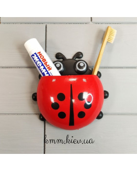 Підставка для зубної щітки та пасти Сонечко - Червоний-foto2