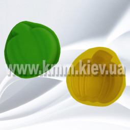 Силиконовая форма Тыква и листочек (2 шт, планшет 6 шт) - тыква+лист-foto2