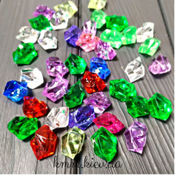 Кристаллы акриловые 24х17мм Микс 50г-foto2