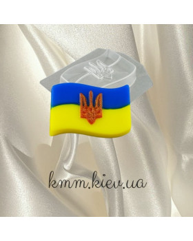 Пластиковая форма Прапор України з гербом