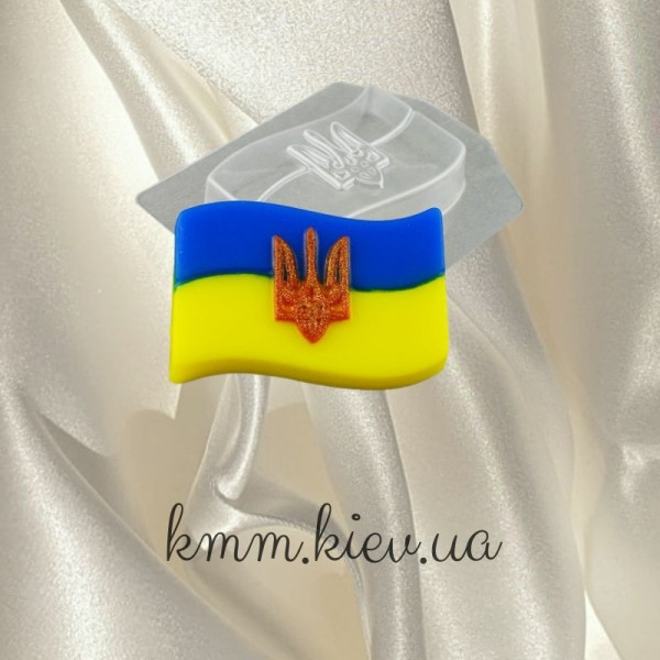 Пластиковая форма Прапор України з гербом