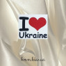 Картинка на водорозчинному папері I love Ukraine (Я люблю Україну)