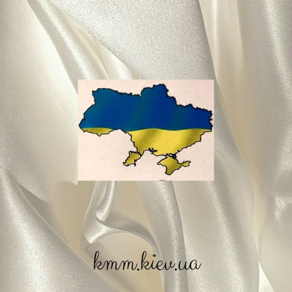 Картинка на водорастворимой бумаге Украина (карта)
