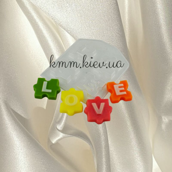 Пластиковая форма Пазлы LOVE (Любовь)