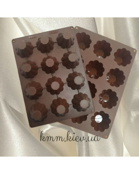 Силіконова форма планшет Кекс високий (1 форма, планшет 12 шт.) – 1 шт.