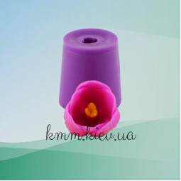 Силиконовая форма люкс Тюльпан с серединкой раскрытый 3D-foto3