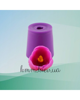 Силіконова форма люкс Тюльпан із серединкою розкритий 3D-foto3