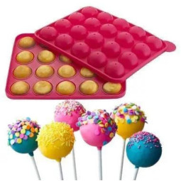 Силіконова форма планшет Кулі для Кейк-попсів (20шт)-foto3