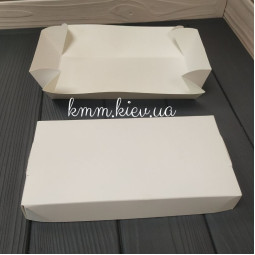 Коробка Белая прямоугольная с крышкой 200х100х50мм-foto2