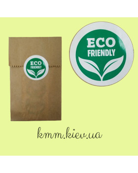 Наклейка ECO friendly D50мм - 1 шт.