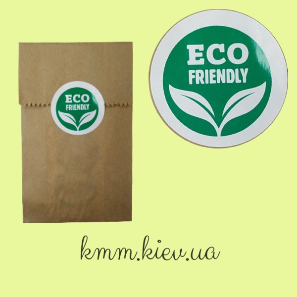 Наклейка ECO friendly D50мм – 1 шт.