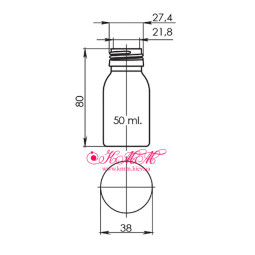 Флакон 50 мл с дозатором и крышкой-foto2