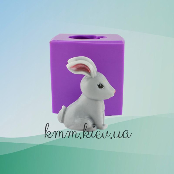 Силиконовая форма люкс 3D Зайчик-ушастик