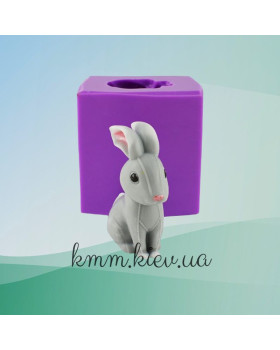 Силиконовая форма люкс 3D Зайчик-ушастик