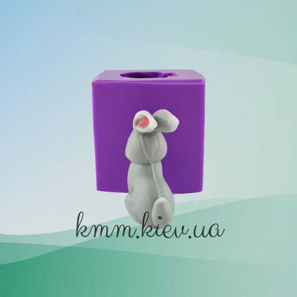 Силиконовая форма люкс 3D Зайчик-ушастик