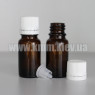 Флакон скляний 10 мл з крапельником та кришкою з контролем першого розкриття