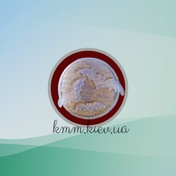 Штамп силиконовый Летучие мыши на луне