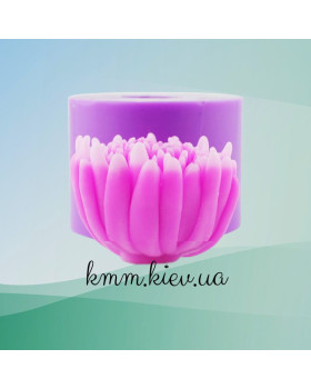 Силіконова форма люкс Хризантема розкрита бутоном 3D-foto2