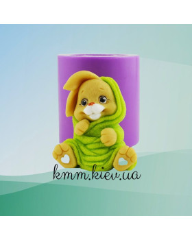 Силіконова форма люкс 3D Зайчик у рушник