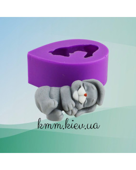 Силіконова форма люкс 3D Зайчик сплячий