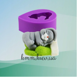 Силиконовая форма люкс 3D Зайчик спящий-foto3
