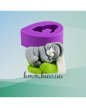 Силіконова форма люкс 3D Зайчик сплячий-foto3