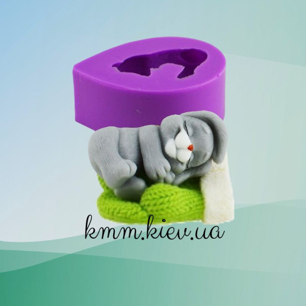 Силіконова форма люкс 3D Зайчик сплячий