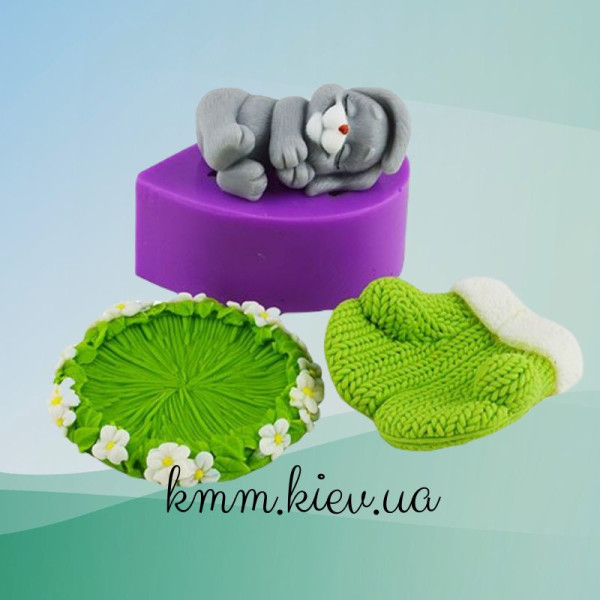 Силіконова форма люкс 3D Зайчик сплячий