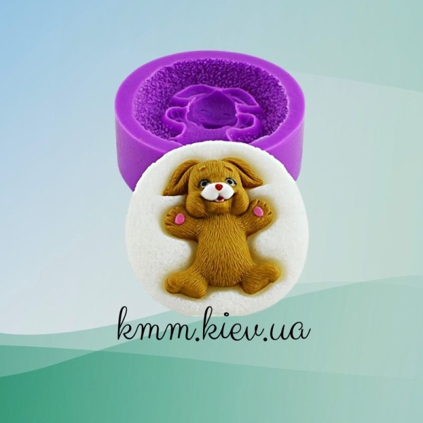 Силиконовая форма люкс 3D Зайчик в снегу