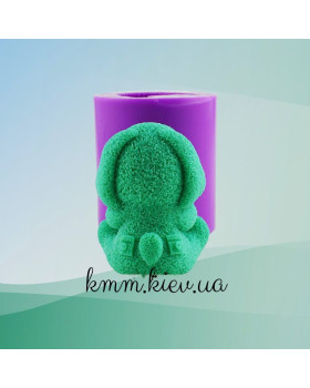 Силіконова форма люкс 3D Зайчик у кенгурушці-foto3