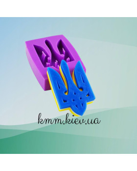 Силіконова форма люкс Тризуб 2D