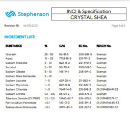 Мыльная основа Crystal Shea с маслом Ши  (SLES/SLS free) Англия - 200г-foto2