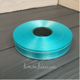 Лента полипропиленовая с каемкой 20мм Желтый, Голубой, Бирюзовый (1м, рулон 100м). - Желтый, 1 м-foto4