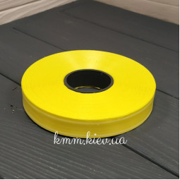 Лента полипропиленовая с каемкой 20мм Желтый, Голубой, Бирюзовый (1м, рулон 100м). - Желтый, 1 м-foto2