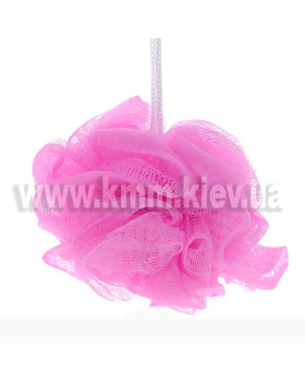 Нейлонова мочалка Бант колір в асортименті - Рожевий-foto3