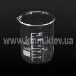 Мірна склянка скляна термостійка 150 мл (висока)