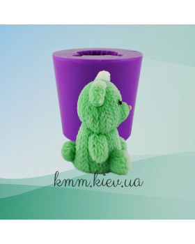 Силіконова форма люкс 3D В'язаний ведмедик 02-foto2