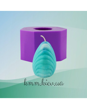 Силиконовая форма люкс 3D Свеча Ракушка жемчужная-foto2