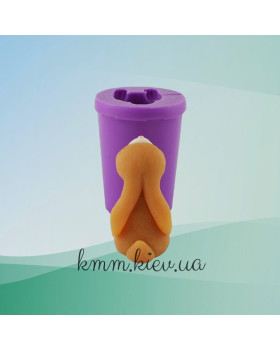 Силиконовая форма люкс 3D Зайка счастливый-foto3
