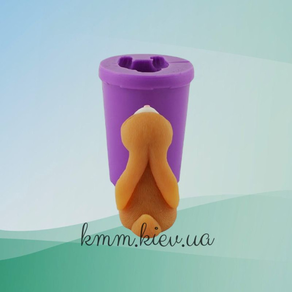 Силіконова форма люкс 3D Зайчик щасливий