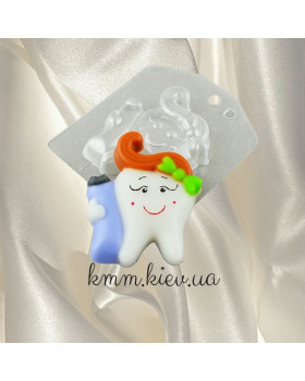 Пластикова форма Зуб та зубна паста Пластикова форма Зуб та зубна паста