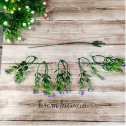 Самшит яскравий з бутонами гілка декоративна в асортименті - гілка, Жовтий-foto2