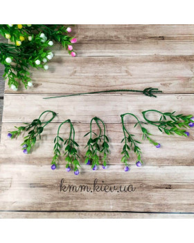 Самшит яскравий з бутонами гілка декоративна в асортименті - гілка, Жовтий-foto2