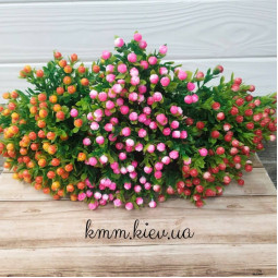 Самшит яскравий з бутонами гілка декоративна в асортименті - гілка, Жовтий-foto3