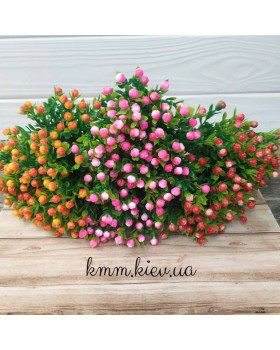 Самшит яскравий з бутонами гілка декоративна в асортименті - гілка, Жовтий-foto3